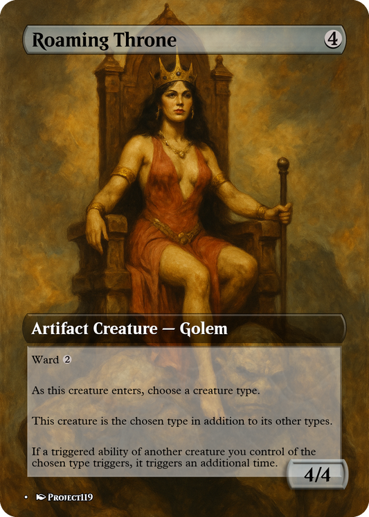 Roaming Throne - Dark Fantasy Inspired Magic the Gathering Proxy Card