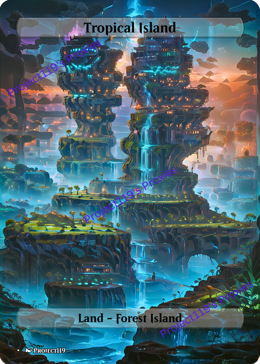 Tropical Island - Magic the Gathering Proxy Dual Land