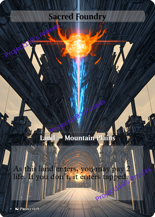 Sacred Foundry - Magic the Gathering Proxy Card