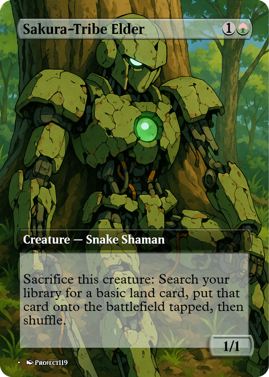Sakura-Tribe Elder - Gundam Inspired Magic the Gathering Proxy Card