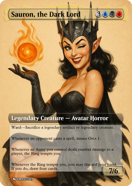Sauron, the Dark Lord - Magic the Gathering Proxy Card