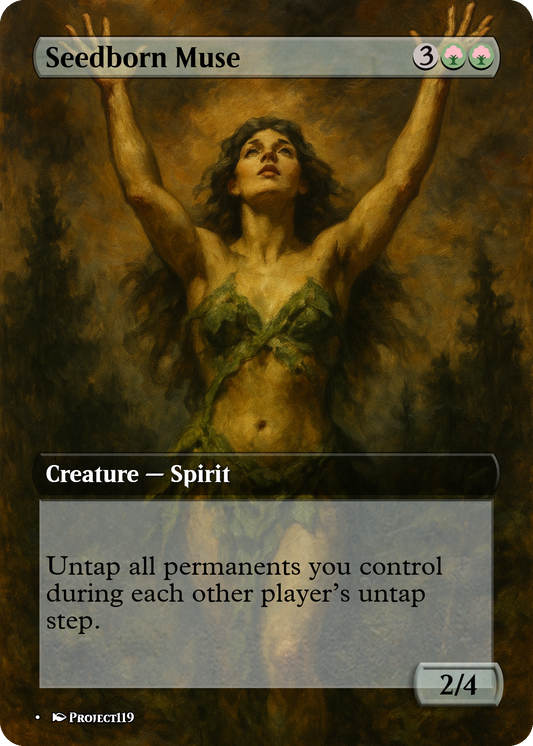 Seedborn Muse - Dark Fantasy Inspired Magic the Gathering Proxy Card