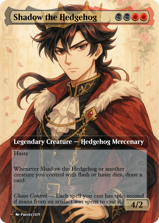 Shadow the Hedgehog - Shoujo Prince Magic the Gathering Proxy Card