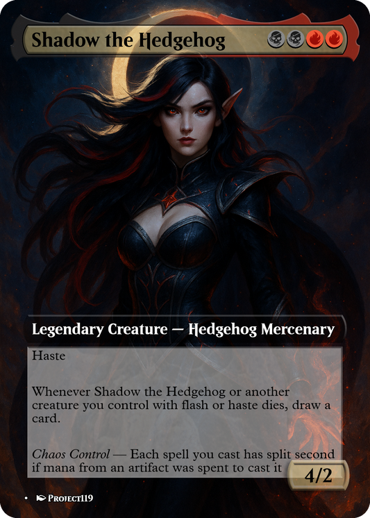 Shadow the Hedgehog - Magic the Gathering Proxy Card