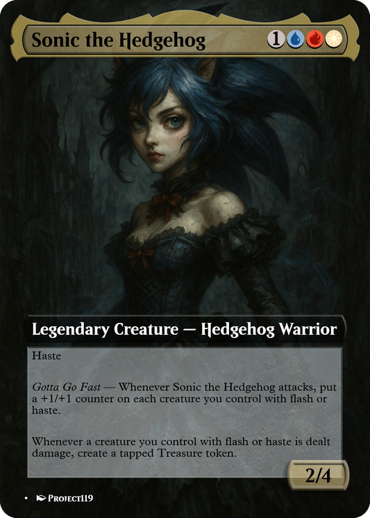 Sonic the Hedgehog - Gothic Beauties Magic the Gathering Proxy Card
