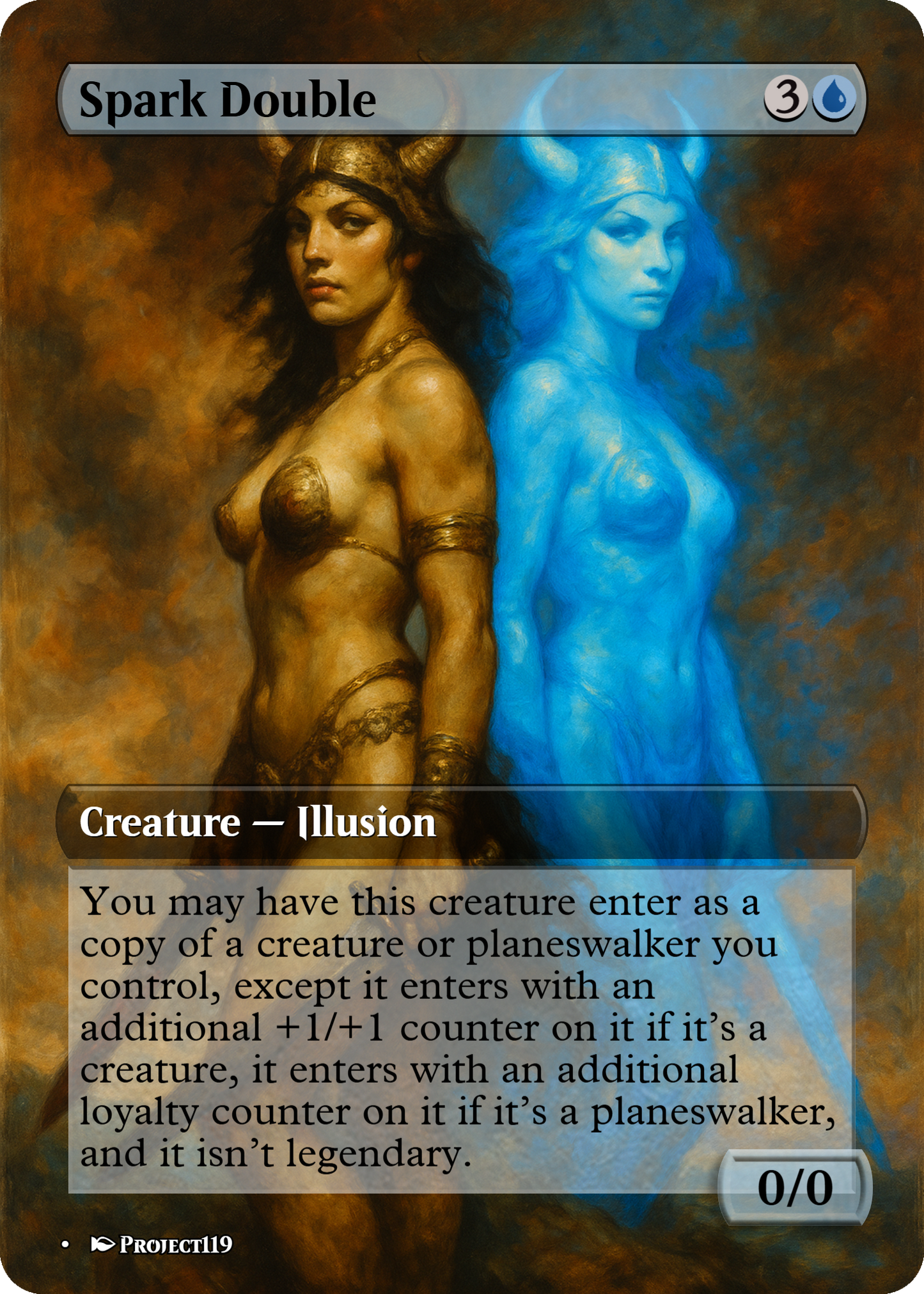 Spark Double - Dark Fantasy Inspired Magic the Gathering Proxy Card