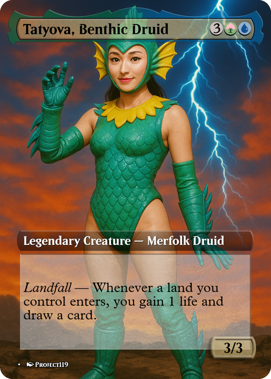 Tatyova, Benthic Druid - Magic the Gathering Proxy Card