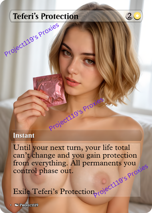 Teferi's Protection - Magic the Gathering Mature Proxy Card