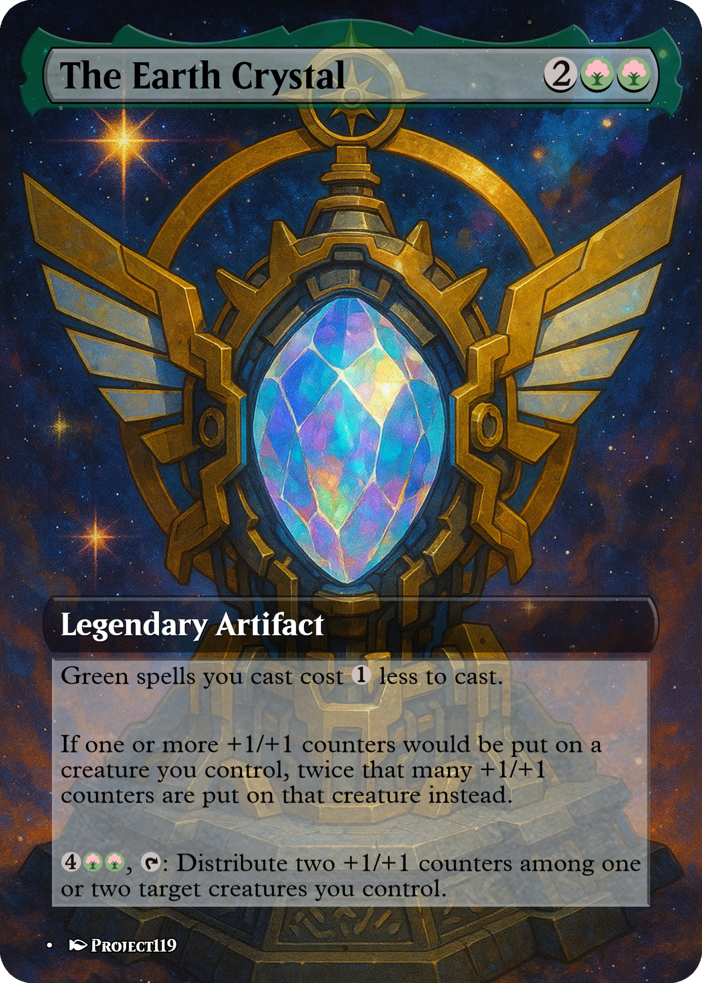 The Earth Crystal - Celestial Art Inspired Magic the Gathering Proxy Card
