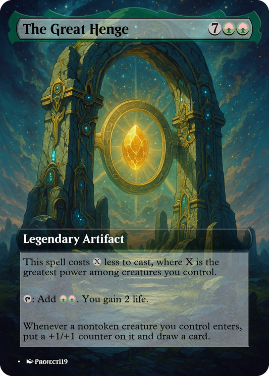 The Great Henge - Celestial Art Inspired Magic the Gathering Proxy Card