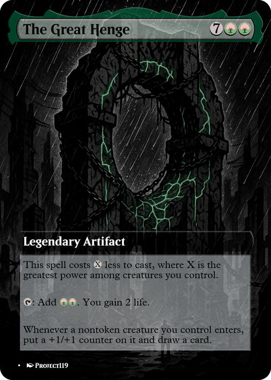 The Great Henge - Magic the Gathering Proxy Card
