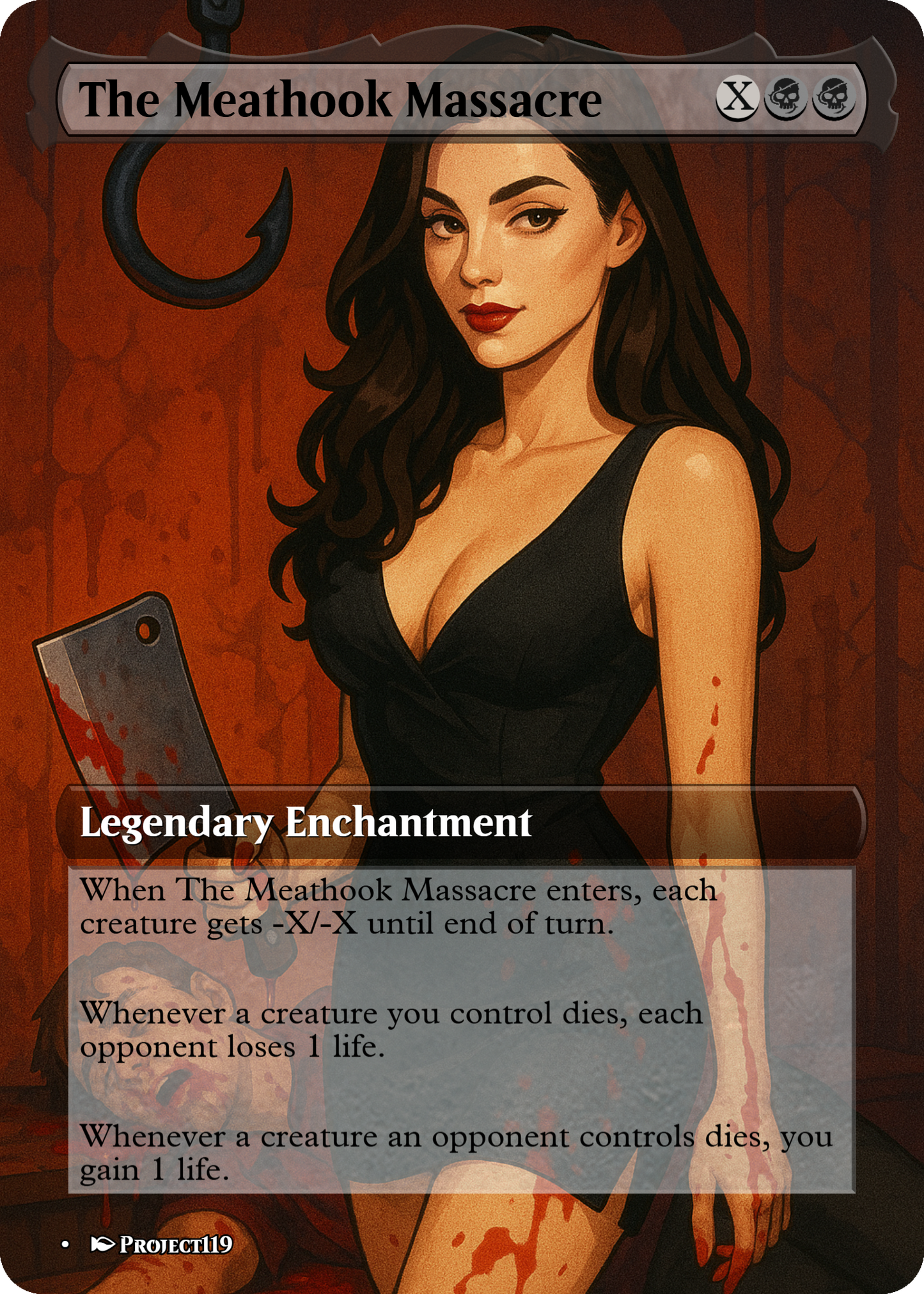 The Meathook Massacre - Digital Pin Up Magic the Gathering Proxy Card