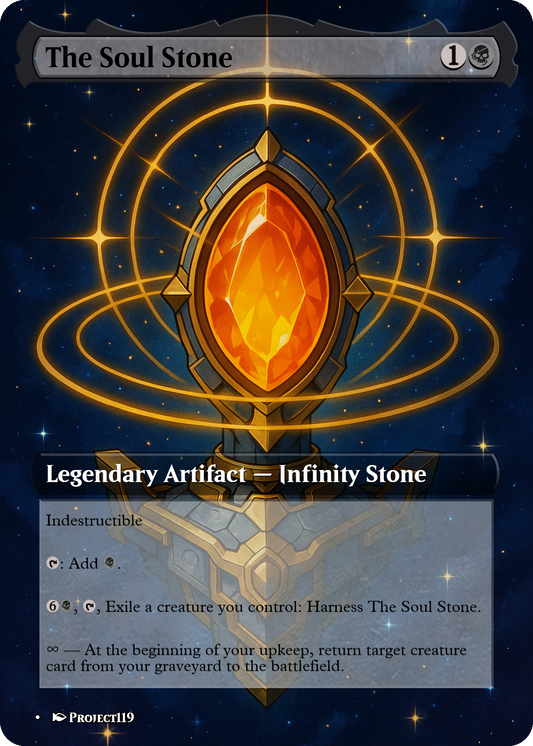 The Soul Stone - Celestial Art Inspired Magic the Gathering Proxy Card