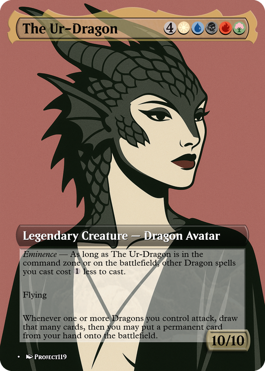 The Ur-Dragon - Nagel Inspired Magic the Gathering Proxy Card