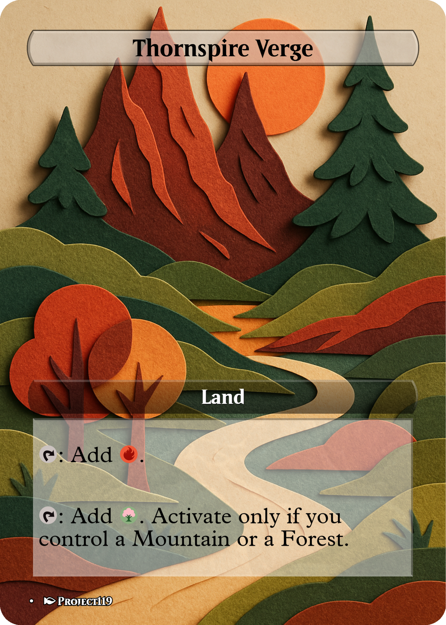 Papercraft Inspired 18 Land Temur Commander Starter Bundle - Magic the Gathering Proxy Cards