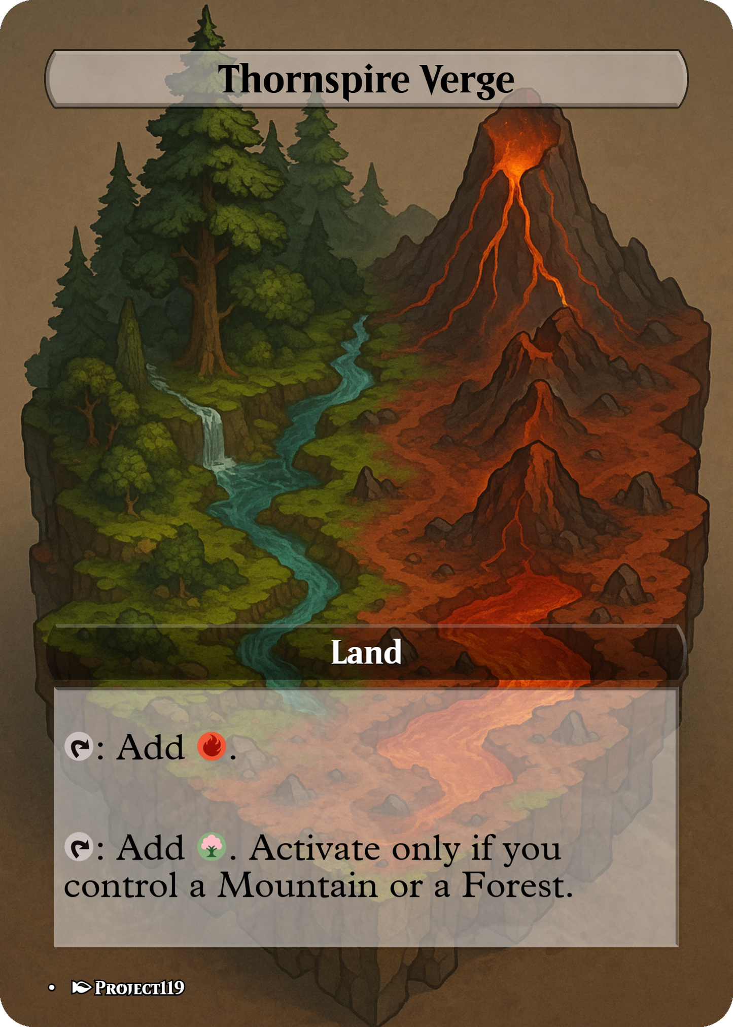 Isometric Art Inspired 18 Land Naya Commander Starter Bundle - Magic the Gathering Proxy Cards