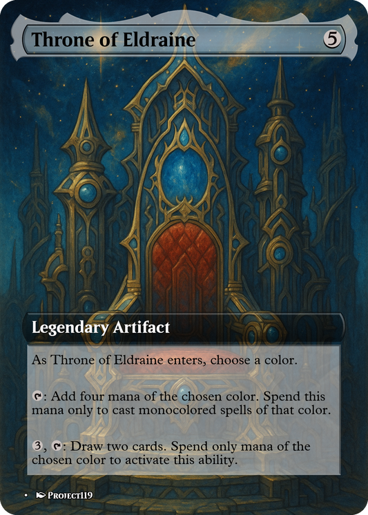 Throne of Eldraine - Celestial Art Inspired Magic the Gathering Proxy Card
