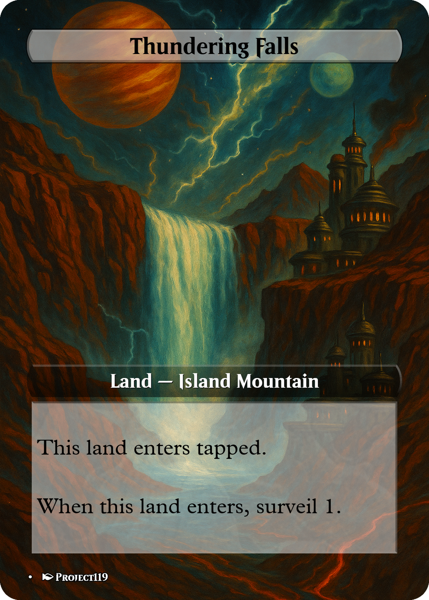1930's Pulp Magazine Cover Inspired 18 Land Temur Commander Starter Bundle - Magic the Gathering Proxy Cards