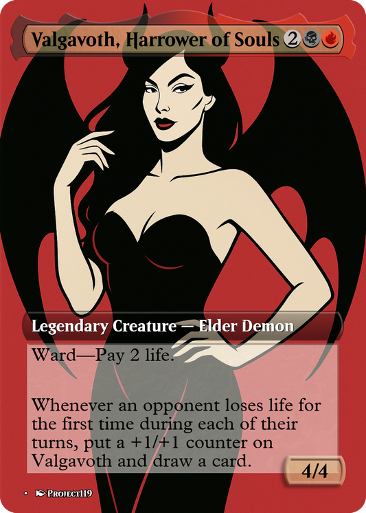 Valgavoth, Harrower of Souls - Nagel Inspired Magic the Gathering Proxy Card