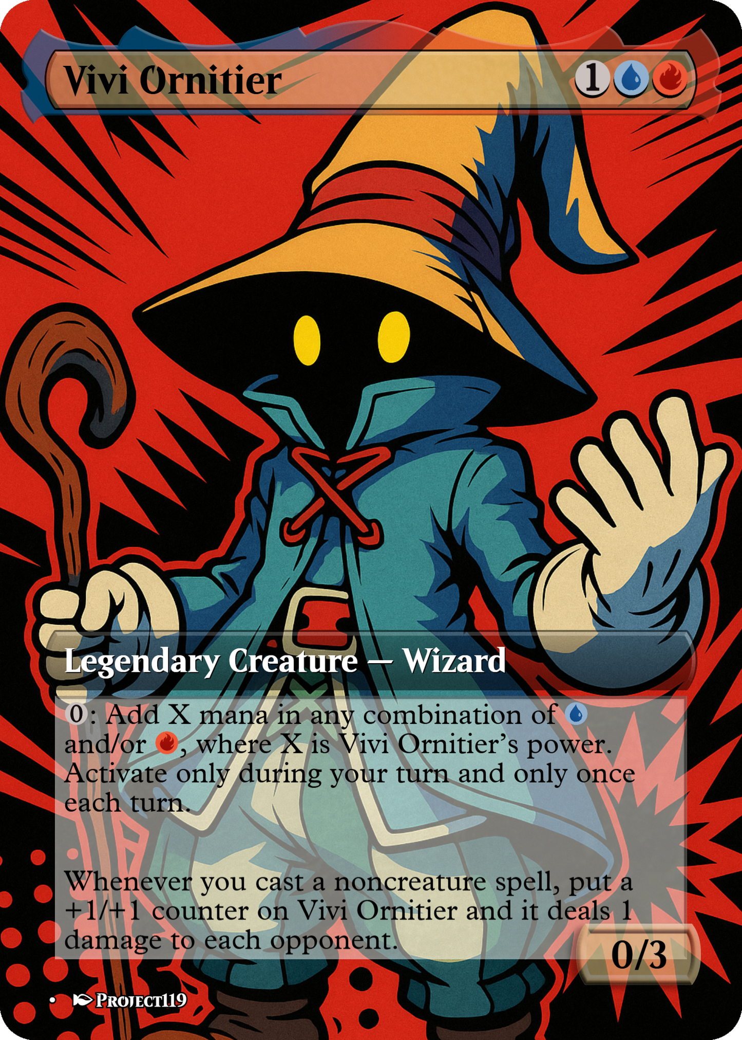Vivi Ornitier - Persona Inspired Magic the Gathering Proxy Card