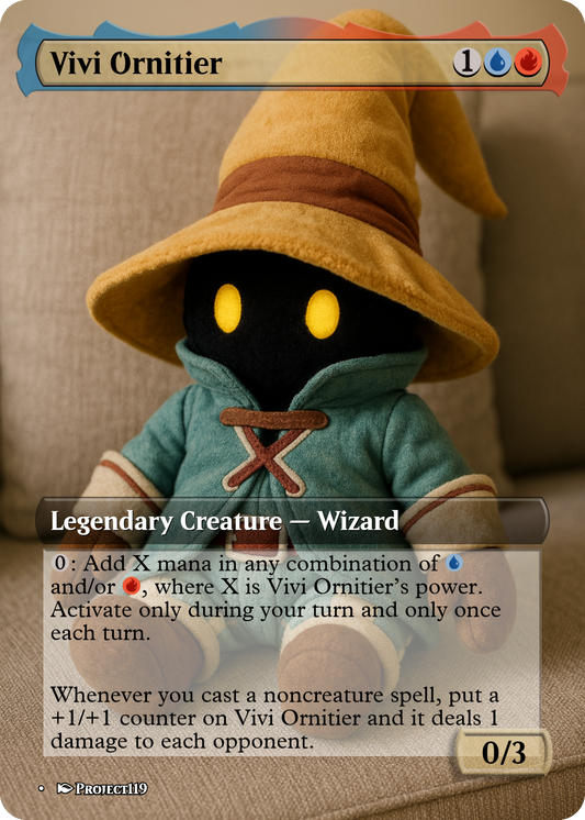 Vivi Ornitier - Plushie Inspired Magic the Gathering Proxy Card