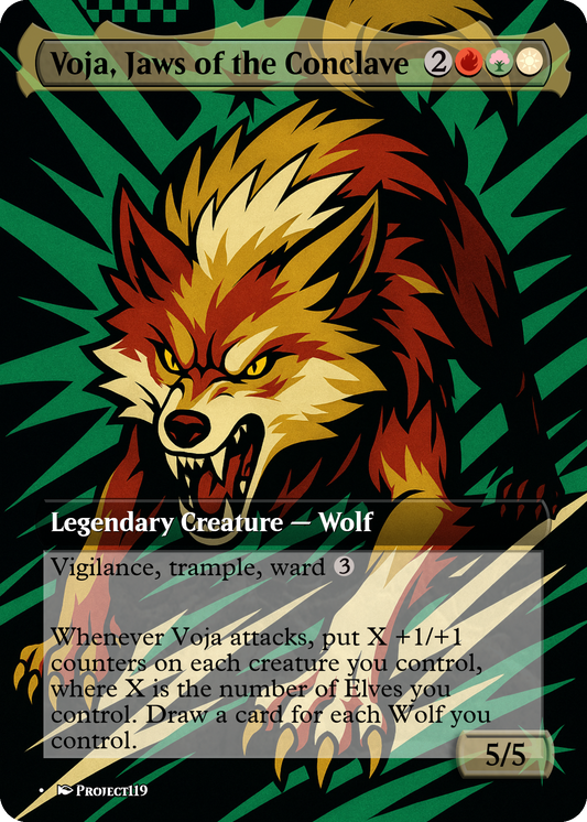 Voja, Jaws of the Conclave - Persona Inspired Magic the Gathering Proxy Card