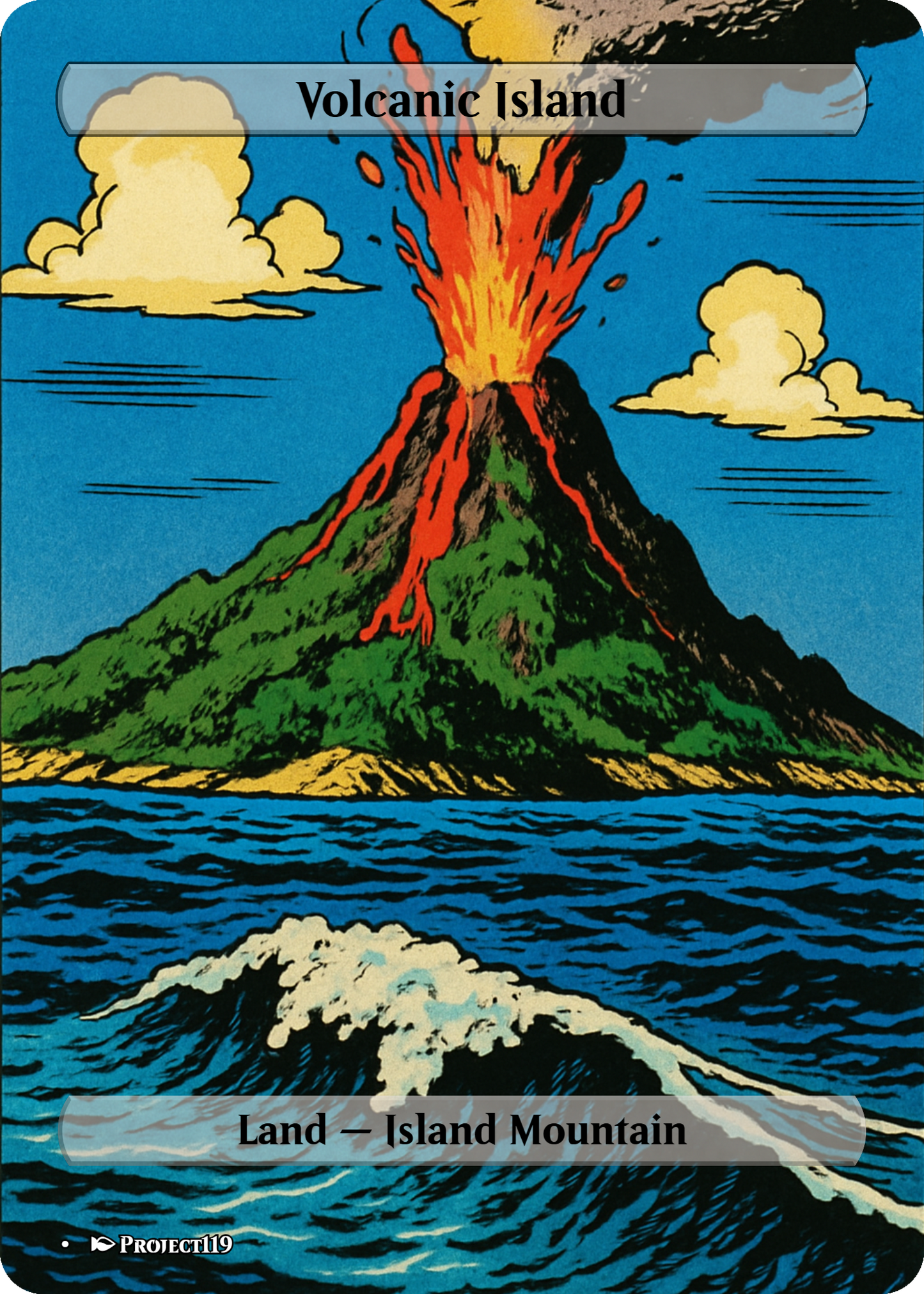 1980s Comic Art Inspired 18 Land Grixis Commander Starter Bundle - Magic the Gathering Proxy Cards