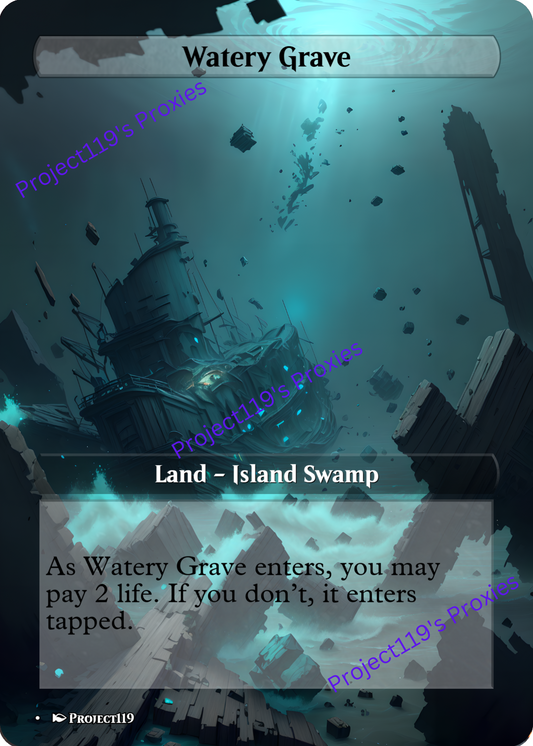 Watery Grave - Magic the Gathering Proxy Card