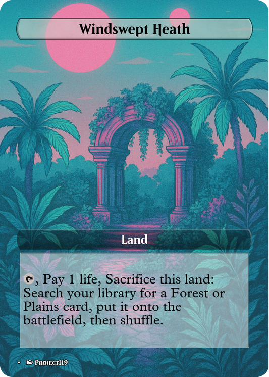 Vaporwave Inspired 10 Fetch Land Bundle - Magic the Gathering Proxy Cards