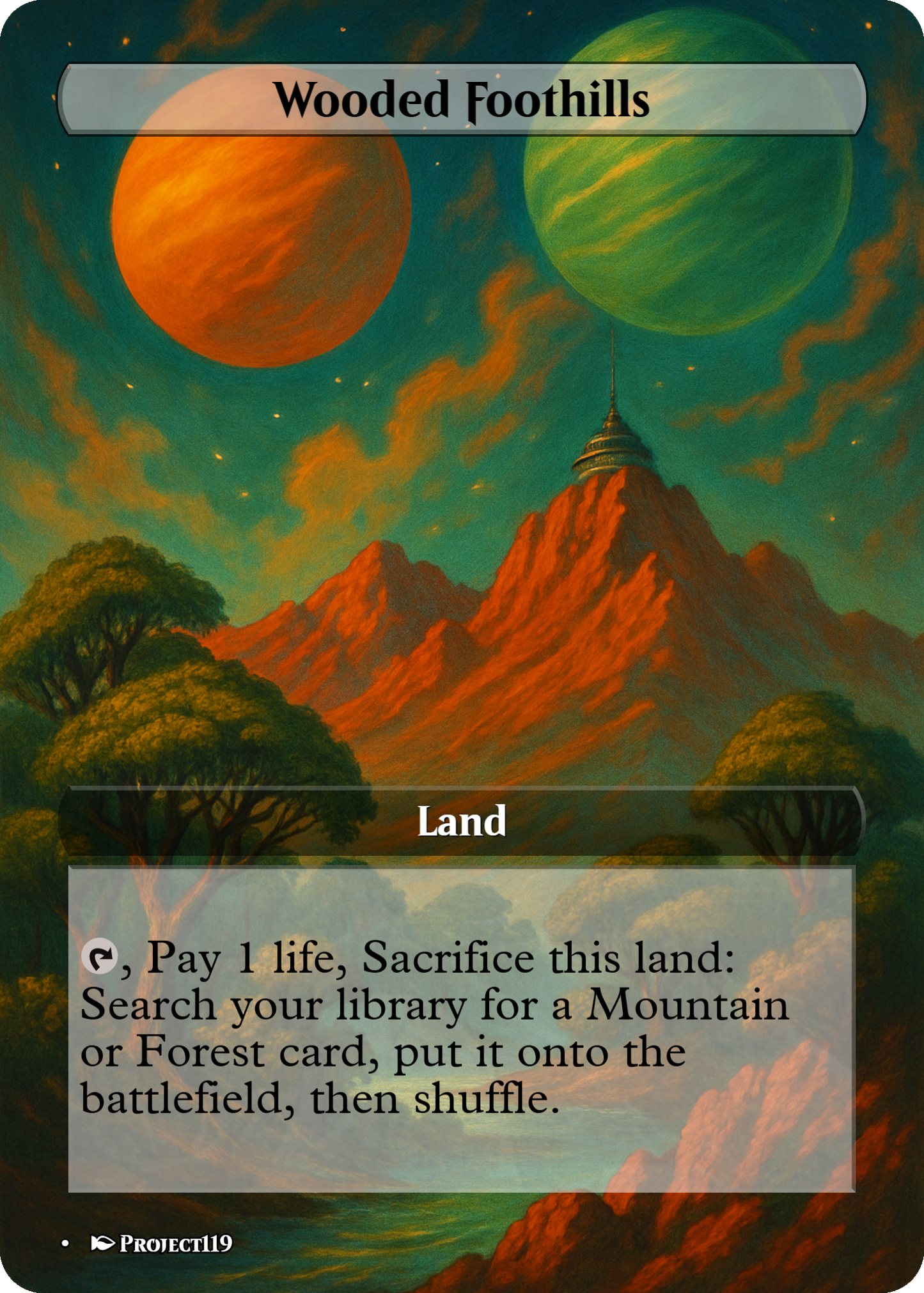 1930's Pulp Magazine Cover Inspired 10 Fetch Land Bundle - Magic the Gathering Proxy Cards