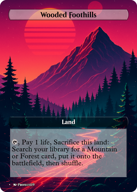 Synthwave Inspired 10 Fetch Land Bundle - Magic the Gathering Proxy Cards
