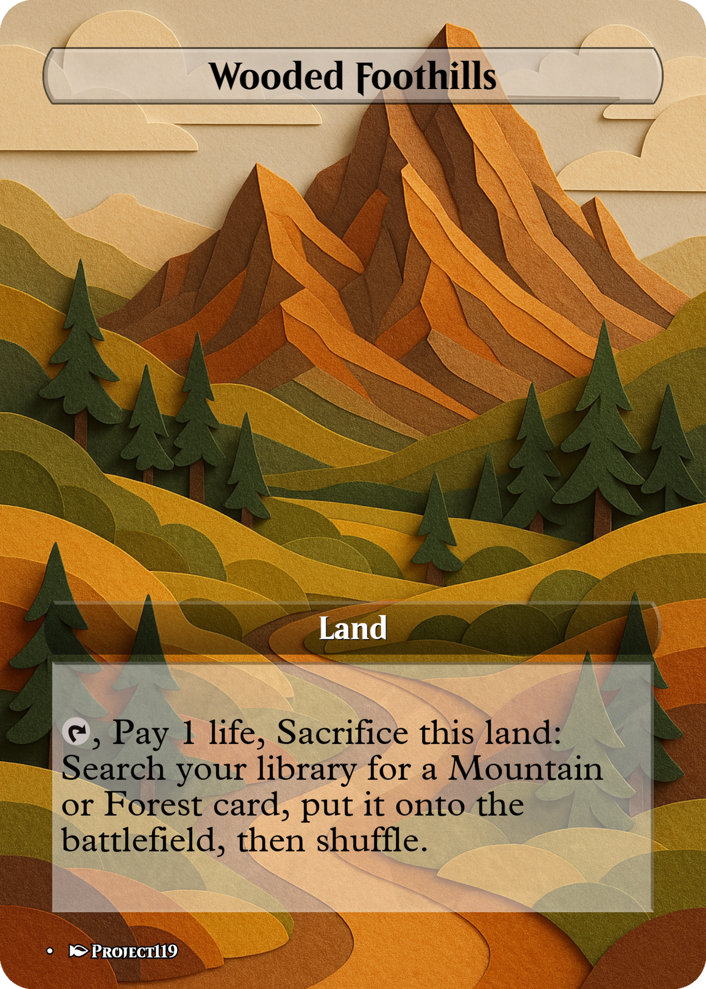 Papercraft Inspired 18 Land Temur Commander Starter Bundle - Magic the Gathering Proxy Cards