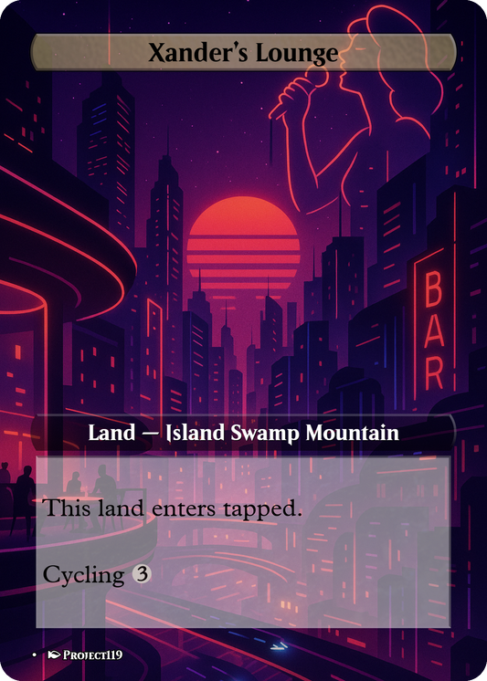 Synthwave Inspired 18 Land Grixis Commander Starter Bundle - Magic the Gathering Proxy Cards