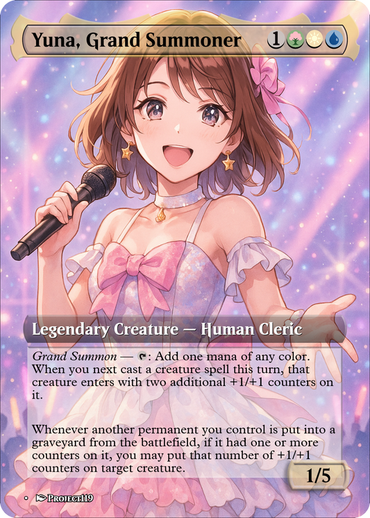 Yuna, Grand Summoner - Magic the Gathering Proxy Card