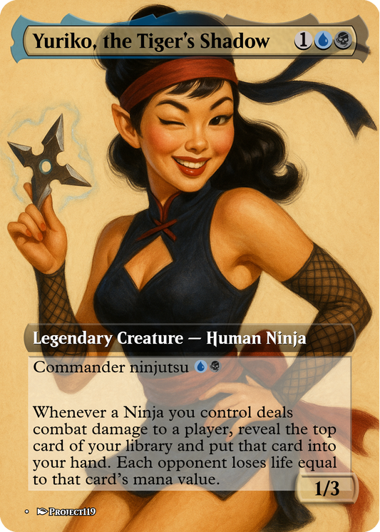 Yuriko, the Tiger's Shadow - Magic the Gathering Proxy Card