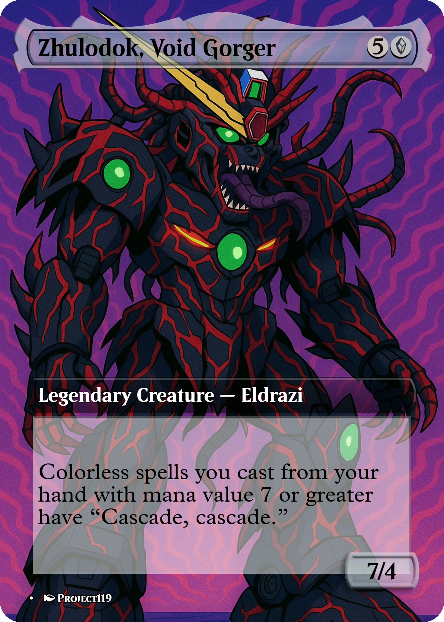 Zhulodok, Void Gorger - Gundam Inspired Magic the Gathering Proxy Card