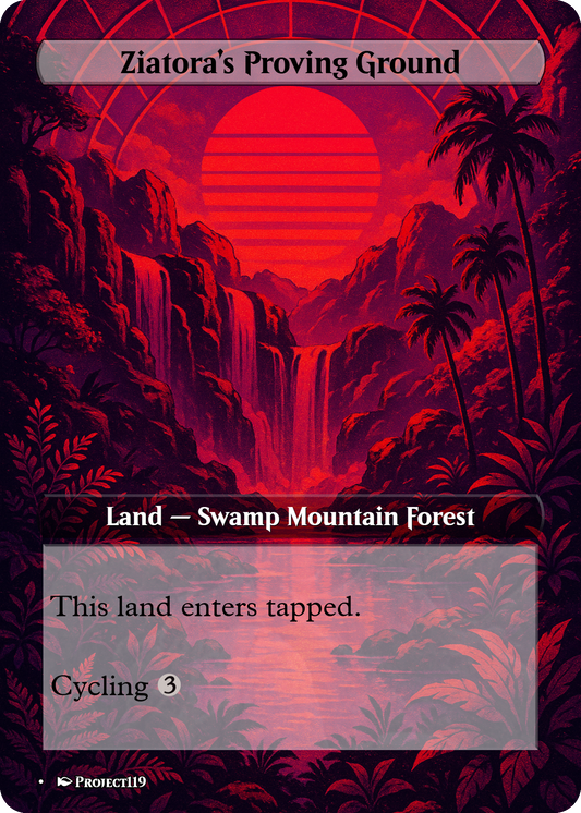 Vaporwave Inspired 10 Triomes Land Bundle - Magic the Gathering Proxy Cards