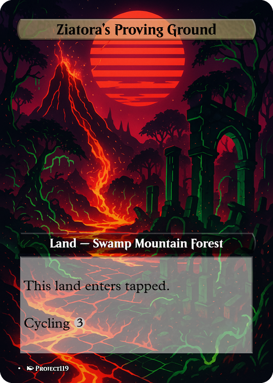Synthwave Inspired 18 Land Jund Commander Starter Bundle - Magic the Gathering Proxy Cards